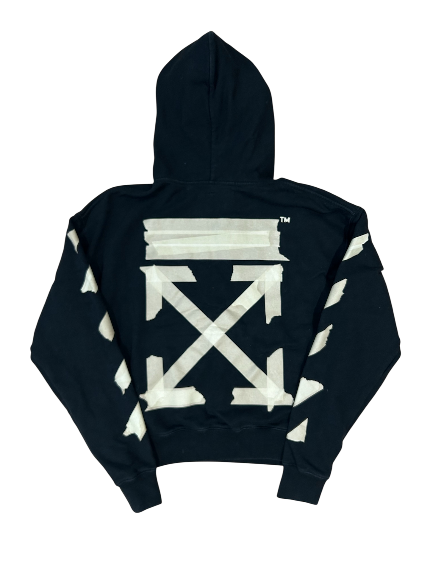 Off White Tape Hoodie