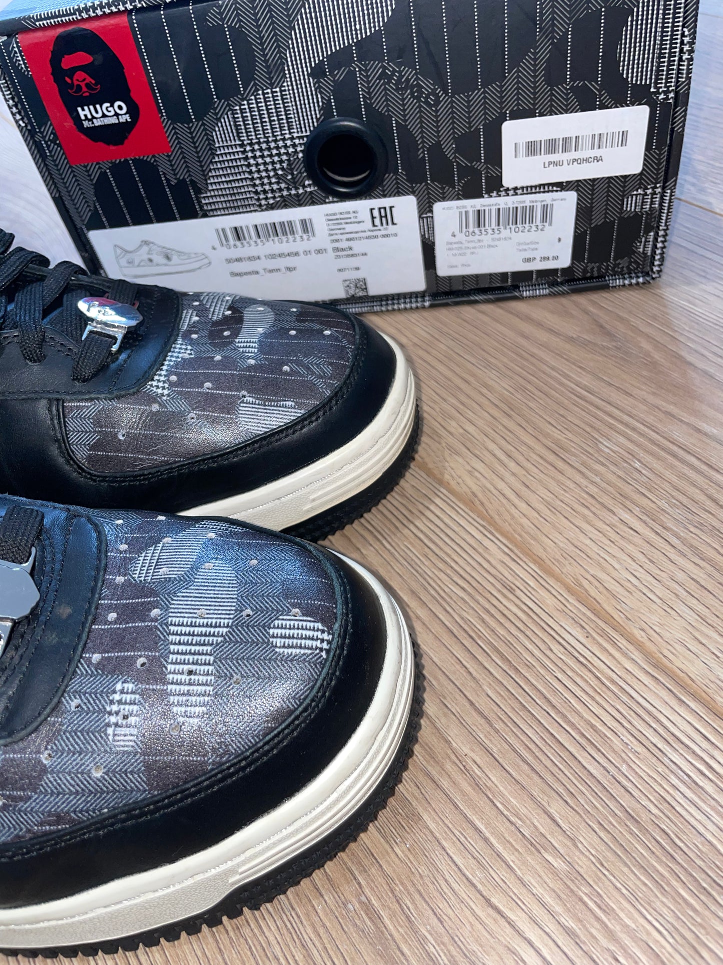 Bape X Hugo Boss Bapesta Black