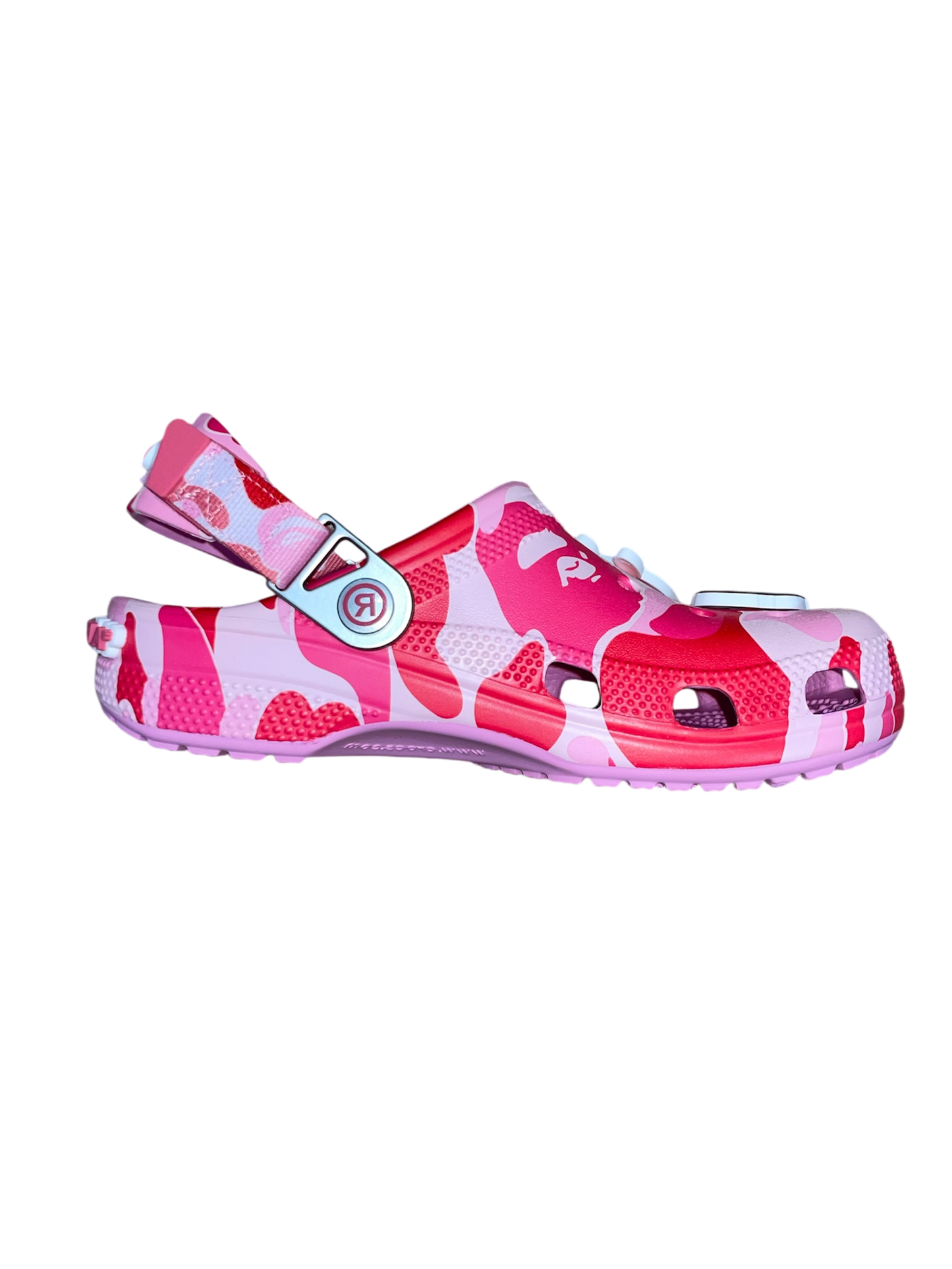Bape X Crocs Classic Clog ABC Pink