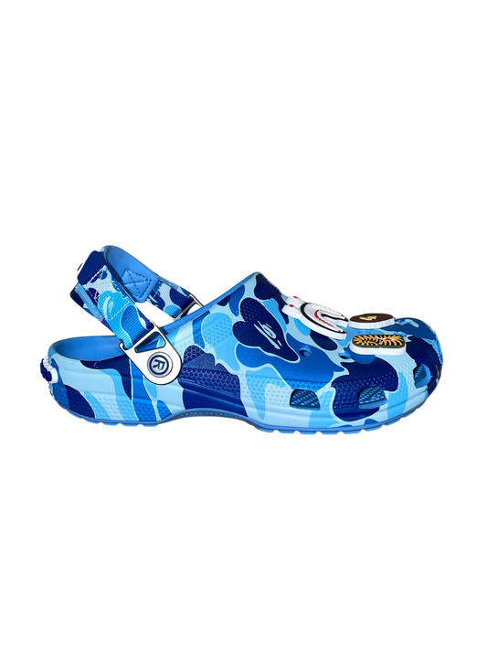 Bape X Crocs Classic Clog ABC Blue