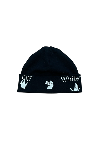 Off White Logo Print Beanie