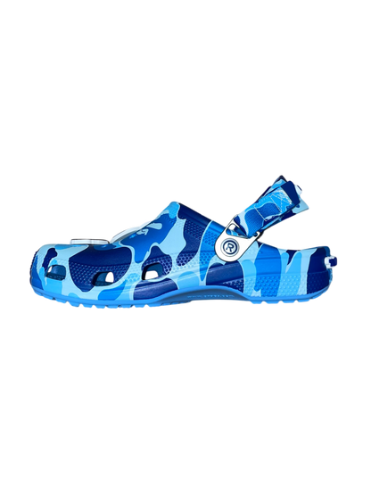 Bape X Crocs Classic Clog ABC Blue